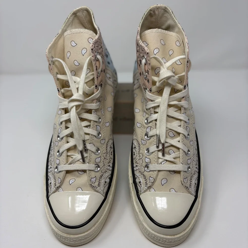 Converse x Offspring Chuck 70 Paisley High Tops 169881C Boho Streetwear M10/W12 - Picture 6 of 10